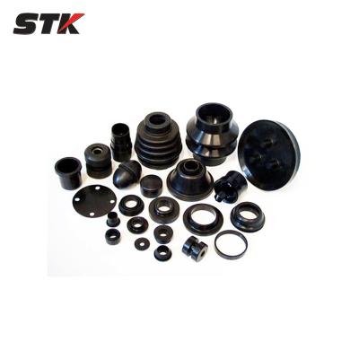 China Industry Use Hot Pressing Molding Black Rubber Components for sale