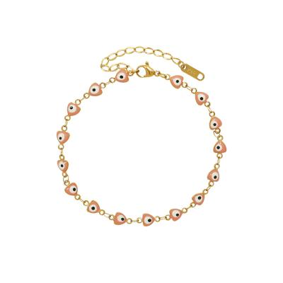 China Hot Selling Cute Enamel Fish Tennis Gold Plated Stainless Steel Bracelet Anklets for sale