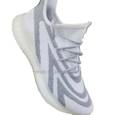 China High elasticity/3D elastic band flying maya woven shoe uppers fly knit fly vamp capellada para calzado knit uppers for sale