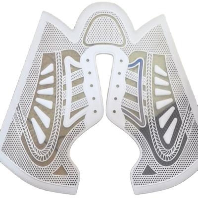 China KPU new styles can be fashion comfortable transparent capellada sports KPU customized casual shoe uppers for sale