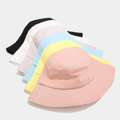 China Daliy Wear Top Sale Guaranteed Quality Personalized Custom Embroidery Logo Pink Macaroon Color Trendy Street Bucket Hat for sale