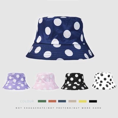 China Daliy wear new design breathable custom Korean version of the wave point fisherman hat bucket hat for sale