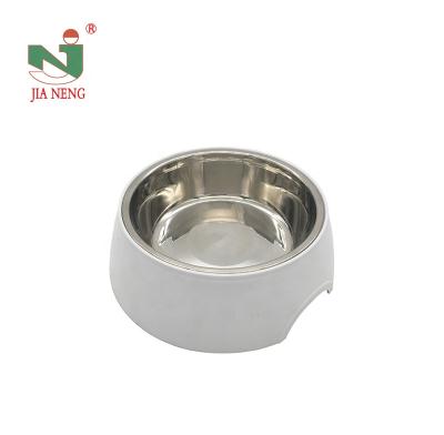 China Amazon Sustainable Hot Sale Double Walled Stainless Steel Pet Bowls And Feeders for sale