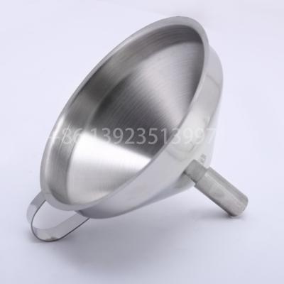 China Hot Selling Amazon Food Grade Viable High Quality Stainless Steel Funnel Funnel With Filter Strainer for sale