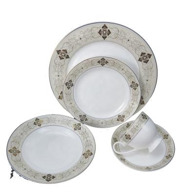 China Hot Selling 20pcs Bone China Bone China Dinner Set Fine Bone China Dinnerware Viable New for sale