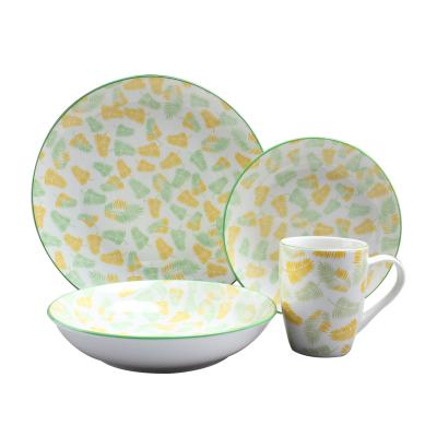 China Hot Sales 2020 Sustainable New Design Bone China Dinnerware Sets Housewares With Good Price And Nice Appearance for sale