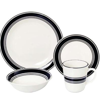 China Viable Hand Painted Casual French Ceramic Wedding Dinnerware Sets With Wedding Set Ceramic Kiln Safe Dinner Dishes for sale