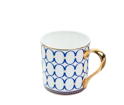 China Wholesale Promotional Egypt Viable Ceramic Mug Custom Logo Decal Print New Bone China Porcelain Coffee Mug for sale