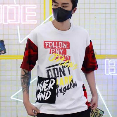 China High Quality Anti-wrinkle Clothing Printed Summer Cotton T-shirt Men for sale