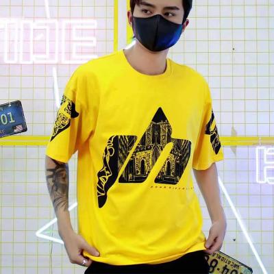 China Vintage Wholesale Unisex Simple Cloth Cotton Anti-wrinkle Men's Oversized T-shirt for sale