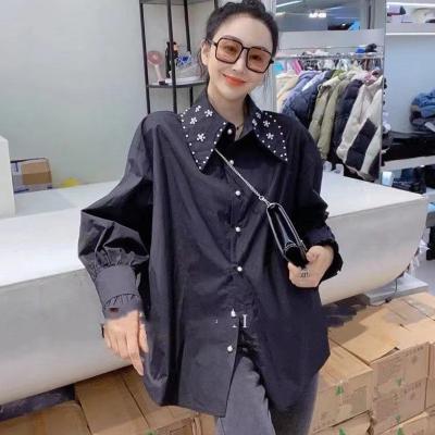 China New Design Fashion Plus Size Anti-pilling Long Women's Breathable Blouses for sale