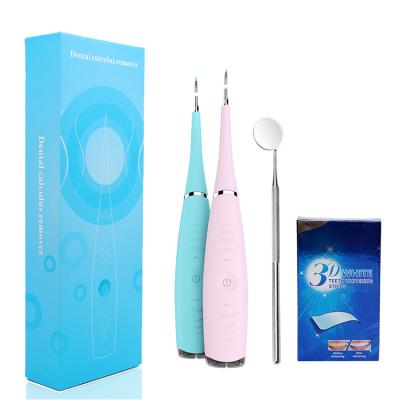 China Physical Remove Dental Calculus Plaque Remover For Teeth Sonic Electric Tooth Cleaner Tartar Calculus Tooth Stain Remover Cleaning Tool Kit for sale