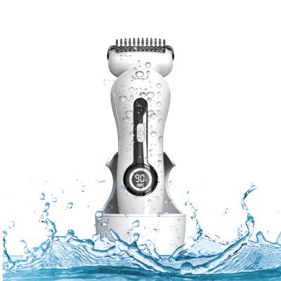 China Outdoor Electric Shaver For Women Best Electric Shaver For Women Bikini Legs Armpits Rechargeable Public Hair Trimmer With Detachable for sale