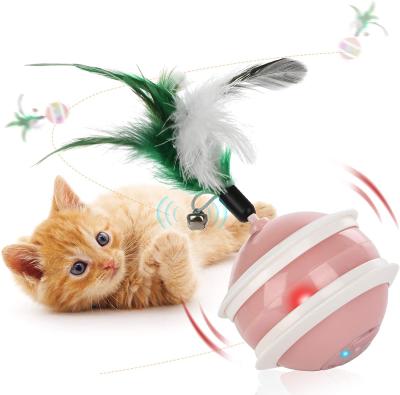 China Sustainable Interactive Cat Toys Ball, Self Rotating Cat Toy, Newest Version USB Rechargeable Pet Toy for sale