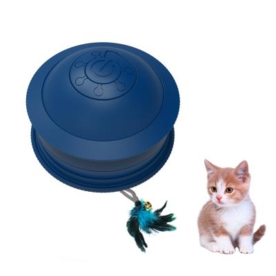 China 360 Degree Sustainable Smart Self Rotating Ball Kitten Game Non-Toxic Interactive Pet USB Charging Cat Toys Ball for sale