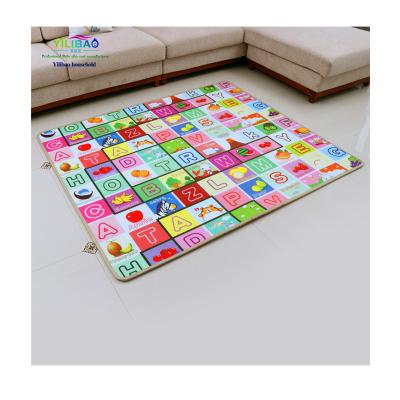 China 120*180*1cm Eco-Friendly Eco-Friendly Thicken Soft Waterproof Non-toxic Baby Play Mat Large EPE Baby Play Mat Colorful Cartoon Double Side for sale