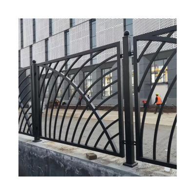 China No Fading Factory Outlet Electrostatic Spraying Wrought Iron Panel Solid Fence For Garden for sale