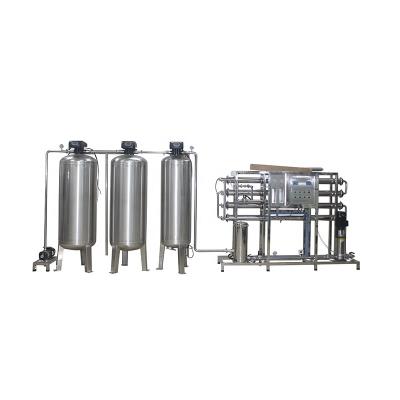 China Food Grade 2000L/H Hotels High Configuration Material Softened Water RO System Reverse Osmosis Water Treatment For Beverage Factory for sale