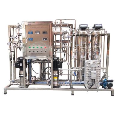 China Stable Electricity Water Quality Stainless Steel RO 500LPH Water Purifier EDI System Ultrapure Water Treatment Machine For Cosmetic Chemical for sale