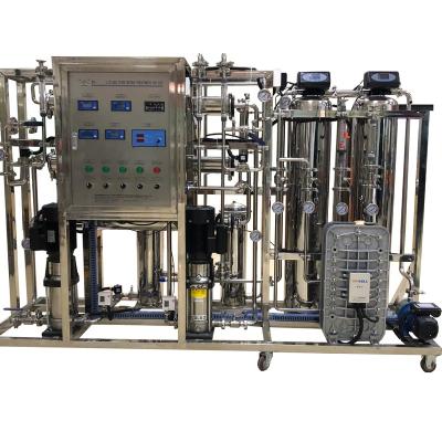 China Low Operating Cost Eco - Friendly Easy Operation Double 250L/H EDI RO Rverse Osmosis System Electrodeionization Ultra Pure Water Purification For Power Plant for sale