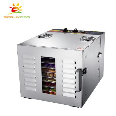 China Stainless steel home food dryer machine with 10 trays with CE for sale