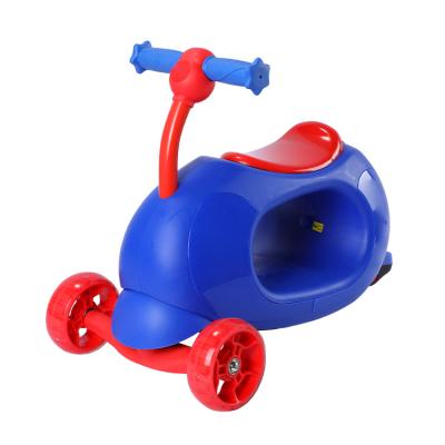 China New Sale Plastic Well Type Multifunction 4 Rideable In 1 Kids Scooter for sale