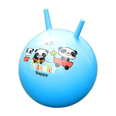 China Hot Selling Kids Inflatable Toy Jumping Skip Ball With PVC Hopper Inflatable Handle Jumping Ball Toy for sale