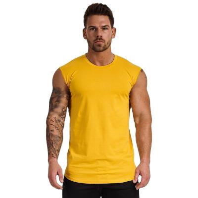 China Wholesale Viable Singlet Quick Dry Workout Sports T-shirt Men Gym Sleeveless Tank Tops for sale