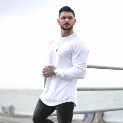 China Wholesale Custom Logo Mens Long Sleeve Gym Breathable Jogger Shirts Workout Running Bodybulid Sportswear for sale