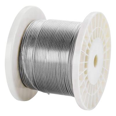 China Construction factory direct high quality 1*19 galvanized steel wire rope for bicycle for automobile for motorcycle for sale