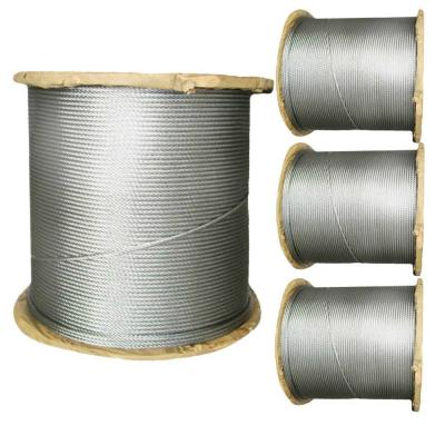 China Electrical Galvanized Structural Steel Wire Rope Aircraft Cable 7*7-3.0mm for sale