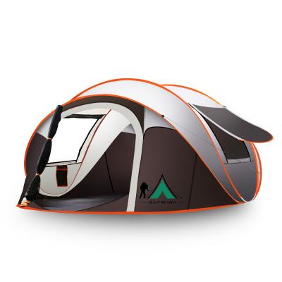 China Diagonal Tying Type Large Luxury Inflatable 4-6 Person Purchase Automatic Family Large Camping Tent Waterproof Quick-opening Outdoor Camping Tent for sale