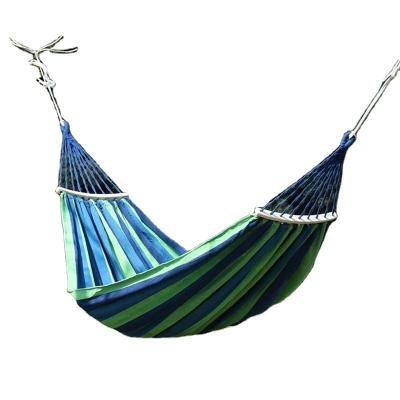 China Hot Selling Strong and Sturdy Portable Thicken Non-slip Camping Polyester Rope Canvas Hammock Swing Chair Beach Hammock Chair for sale