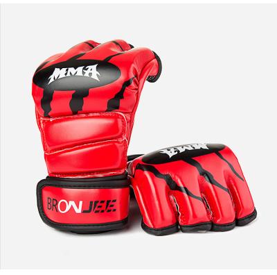 China Muttahida Majlis-e-Amal Breathable Professional Half-Finger Gloves Factory Price Fitness PU Colorful Training Boxing Gloves for sale