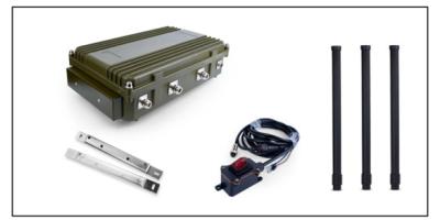 China Militair 3-kanaal auto anti drone systemen anti UAV RF signaal blokkers Jamming module Te koop