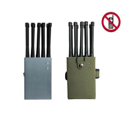 China Mobile phone jammer 5G 10 Bands 10W GPS/WIFI Jammer with Car Charger Work 2.0+ Hours 5.1-5.8GHz for sale