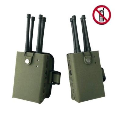 China Mobile Phone Signal Handheld 5G Jammer Mobile Phone Jammer Remote Control Jammer 4 Bands 8-10W Per Band 2 x PCB-2040 for sale