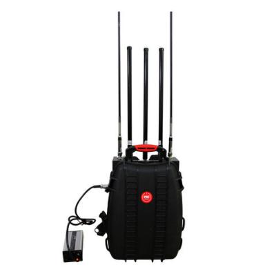 Cina 130W Max,5 bande, Man Pack VHF UHF Mobile Phone jammer WiFi/GPS Jammer L1 1-2 ore Batteria integrata in vendita