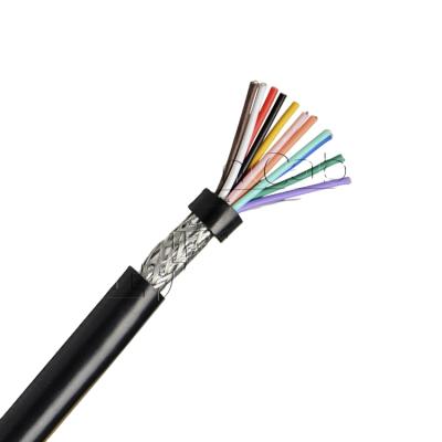 China RVVP 3X2.5MM2 CLASS 5 Underground Copper Conductor Tinned Copper Shield Braided FLEXIBLE CABLE for sale