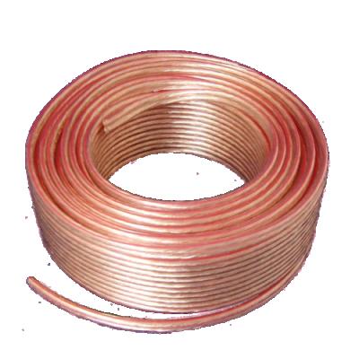 China Appliance Wiring Material Transparent Gold And Silver Speaker Cable Wire for sale