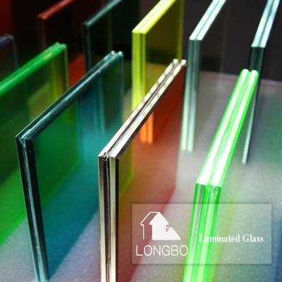 China Court ultra transparent tempered laminated glass with 1mm~19mm thickness can be used for windows in Chinese factory buildings for sale