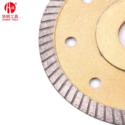 China Hot pressing sinter tile diamond saw blade hot pressed turbo blade diamond cutting saw blade for granite for sale