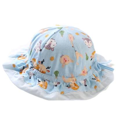 China Wholesale Custom Kids Sun Hat Solid Color Satin Newborn Cotton Eco-Friendly Comfy Lace Up Adjustable Brim Baby Hoods Baby for sale