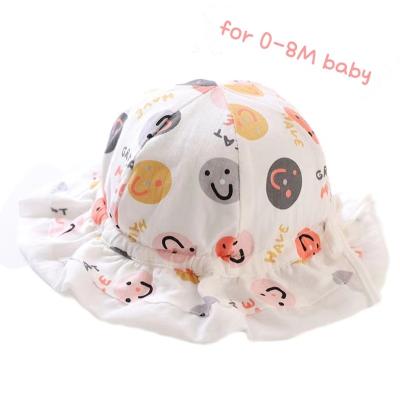 China 2022 New Baby Dobby Print Baby Baseball Hats Autumn Children Cotton Sun Hat Cute Toddler Girl Outdoor Sun Visor Hats for sale