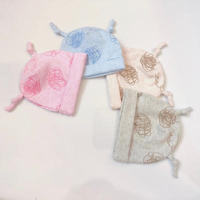 China Four Seasons Newborn Months 0-6 Newborn Unisex Beanie Knot Hat Formal Baby Boy And Girl Gifts For Hospital Infant Hats for sale