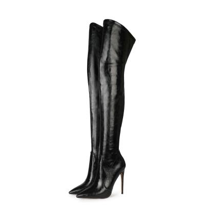 China Lightweight Boots Long Boots Fashionable High Quality Autumn Winter High Heel Thigh Ladies Boots for sale