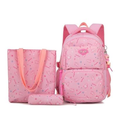 China High Quality Durable Backpack For Girls 3 In 1 Set Kids School Bag With Lunch Bag And Pencil Bag for sale