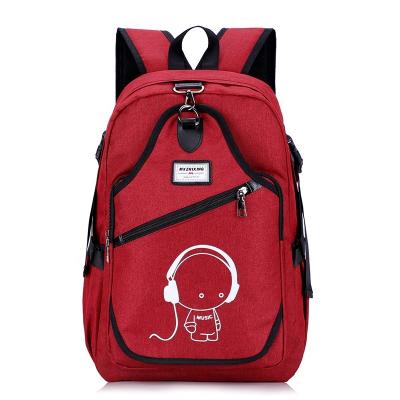 China Fashion Durable Slim Anti Theft USB College School Bookbag Smart Charging Laptop Backpack for sale