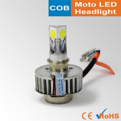 China Silver Body 1800LM 6500K Motorcycle LED Headlight Bulb for sale