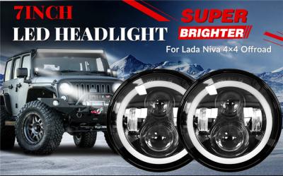 China High Beam 50W 4950LM 7 Inch Round 4x4 Driving Lights for sale